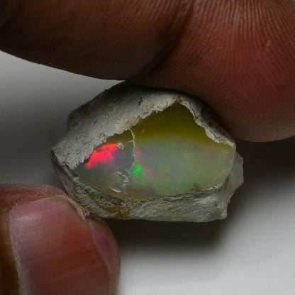 Rare White Opal 18.95 Carats | Natural White Ethiopian Opal Rough - Ready for Cutting & Jewelry!