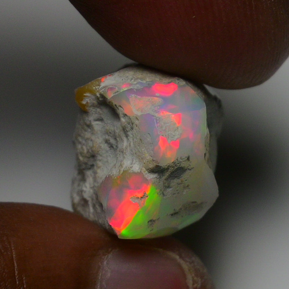 Rare White Opal 22.15 Carats | Natural White Ethiopian Opal Rough - Ready for Cutting & Jewelry!