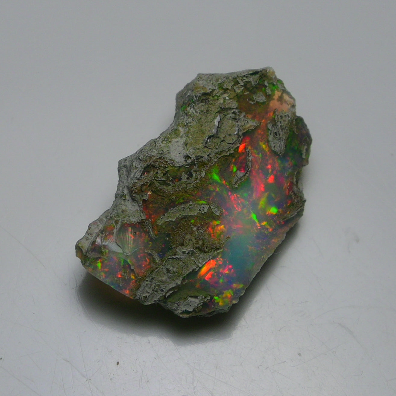 Rare White Opal 17.75 Carats | Natural White Ethiopian Opal Rough - Ready for Cutting & Jewelry!