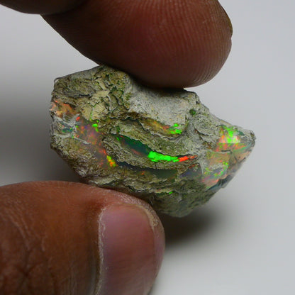 Rare White Opal 17.75 Carats | Natural White Ethiopian Opal Rough - Ready for Cutting & Jewelry!