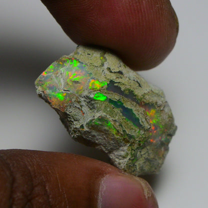 Rare White Opal 17.75 Carats | Natural White Ethiopian Opal Rough - Ready for Cutting & Jewelry!