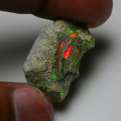 Rare White Opal 17.75 Carats | Natural White Ethiopian Opal Rough - Ready for Cutting & Jewelry!