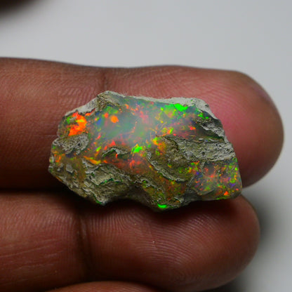 Rare White Opal 17.75 Carats | Natural White Ethiopian Opal Rough - Ready for Cutting & Jewelry!