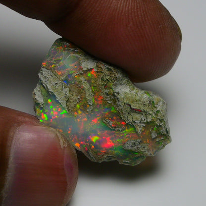 Rare White Opal 17.75 Carats | Natural White Ethiopian Opal Rough - Ready for Cutting & Jewelry!