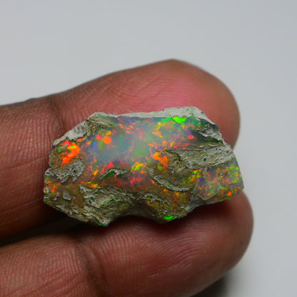 Rare White Opal 17.75 Carats | Natural White Ethiopian Opal Rough - Ready for Cutting & Jewelry!