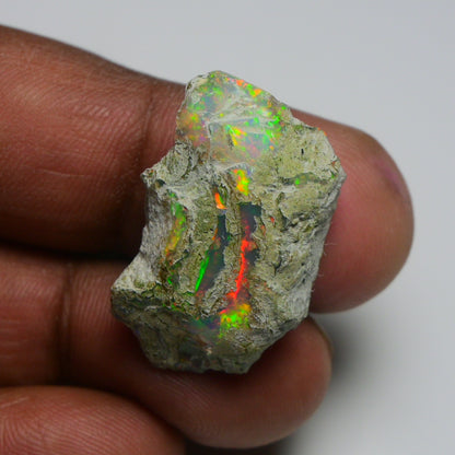 Rare White Opal 17.75 Carats | Natural White Ethiopian Opal Rough - Ready for Cutting & Jewelry!