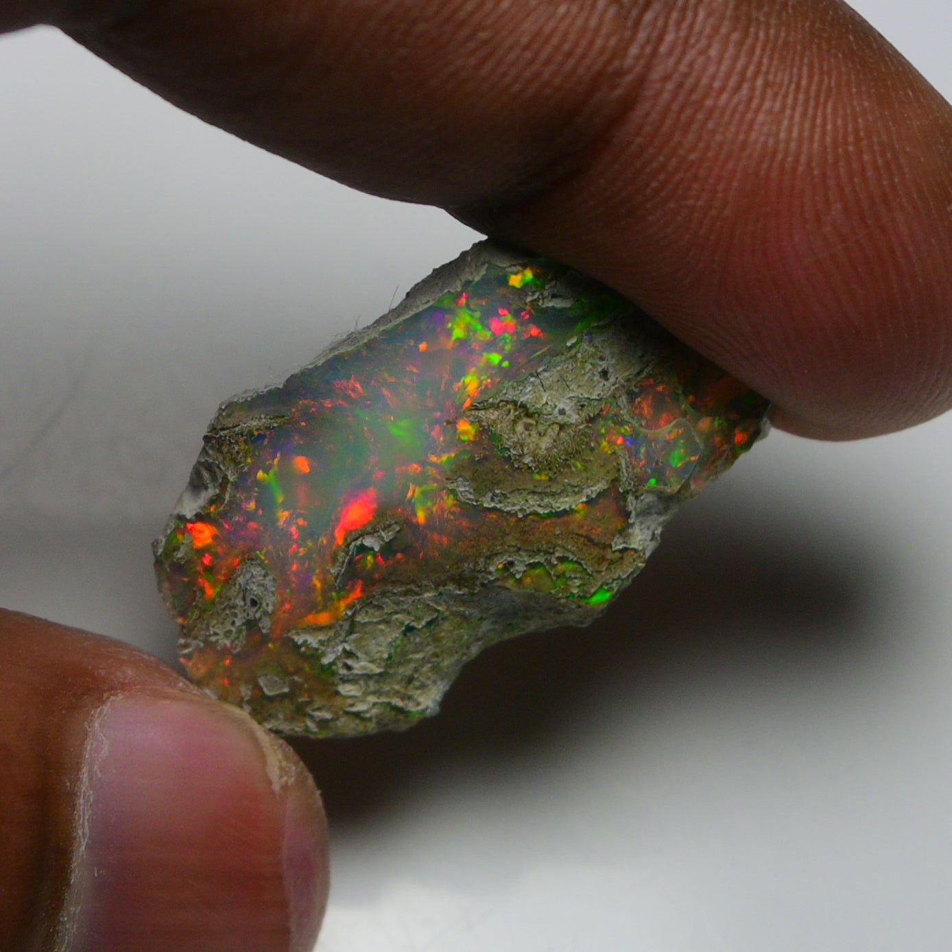 Rare White Opal 17.75 Carats | Natural White Ethiopian Opal Rough - Ready for Cutting & Jewelry!