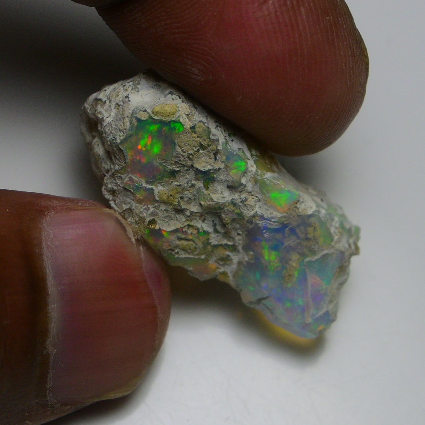 Rare White Opal 18.75 Carats | Natural White Ethiopian Opal Rough - Ready for Cutting & Jewelry!