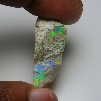 Rare White Opal 18.75 Carats | Natural White Ethiopian Opal Rough - Ready for Cutting & Jewelry!