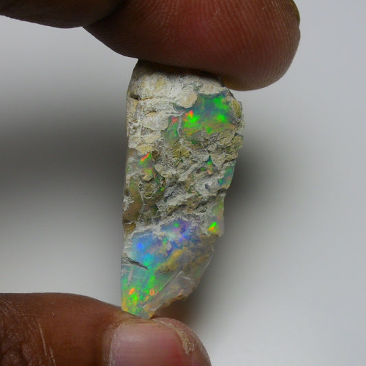 Rare White Opal 18.75 Carats | Natural White Ethiopian Opal Rough - Ready for Cutting & Jewelry!