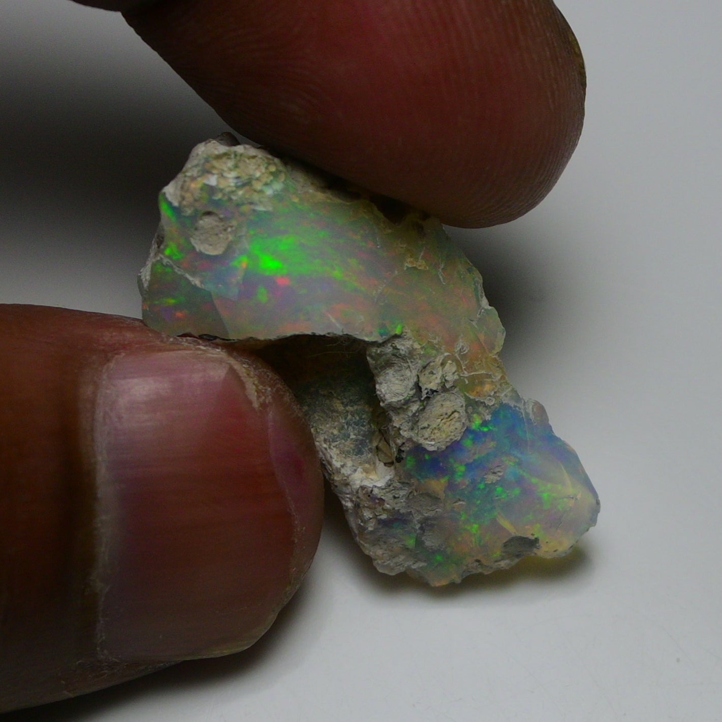Rare White Opal 18.75 Carats | Natural White Ethiopian Opal Rough - Ready for Cutting & Jewelry!