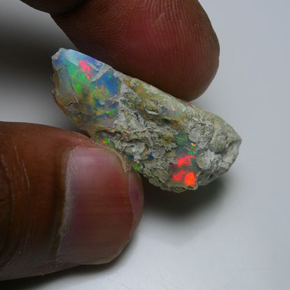 Rare White Opal 18.75 Carats | Natural White Ethiopian Opal Rough - Ready for Cutting & Jewelry!