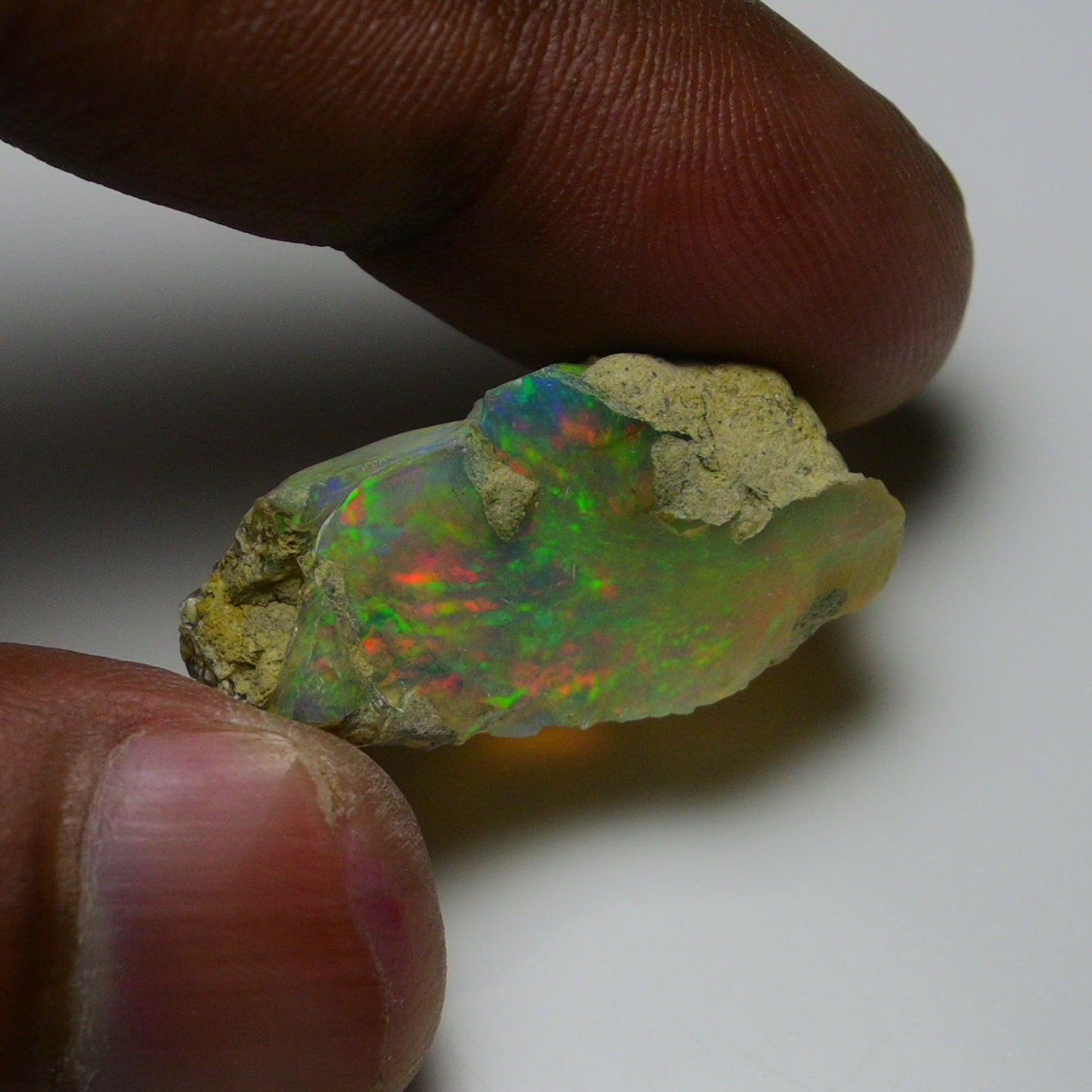 Rare White Opal 22.00 Carats | Natural White Ethiopian Opal Rough - Ready for Cutting & Jewelry!