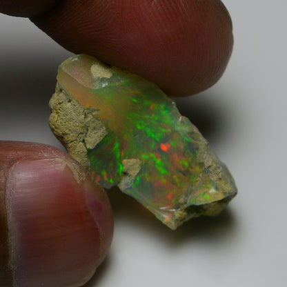 Rare White Opal 22.00 Carats | Natural White Ethiopian Opal Rough - Ready for Cutting & Jewelry!