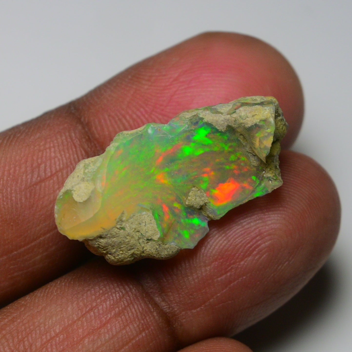 Rare White Opal 22.00 Carats | Natural White Ethiopian Opal Rough - Ready for Cutting & Jewelry!