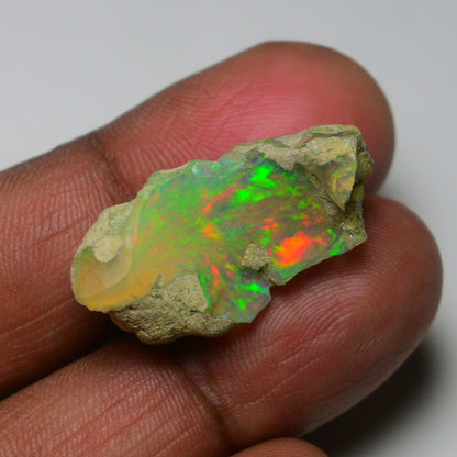 Rare White Opal 22.00 Carats | Natural White Ethiopian Opal Rough - Ready for Cutting & Jewelry!