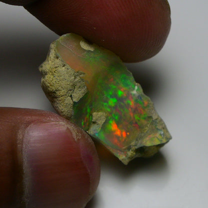 Rare White Opal 22.00 Carats | Natural White Ethiopian Opal Rough - Ready for Cutting & Jewelry!
