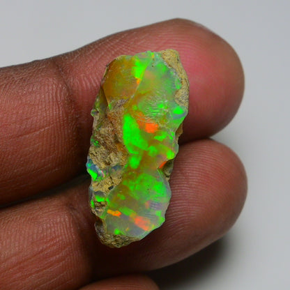 Rare White Opal 15.70 Carats | Natural White Ethiopian Opal Rough - Ready for Cutting & Jewelry!
