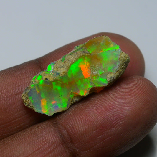 Rare White Opal 15.70 Carats | Natural White Ethiopian Opal Rough - Ready for Cutting & Jewelry!