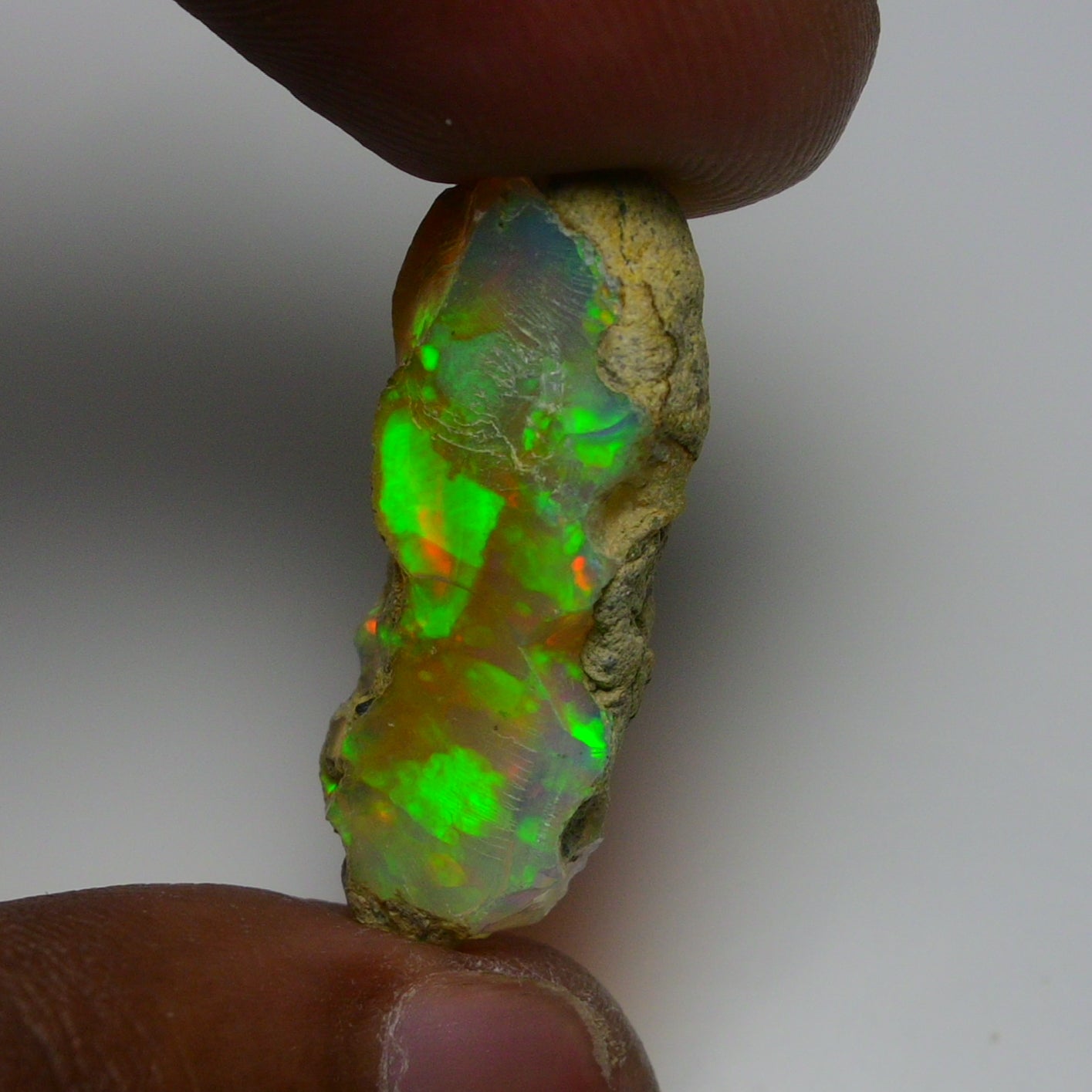 Rare White Opal 15.70 Carats | Natural White Ethiopian Opal Rough - Ready for Cutting & Jewelry!