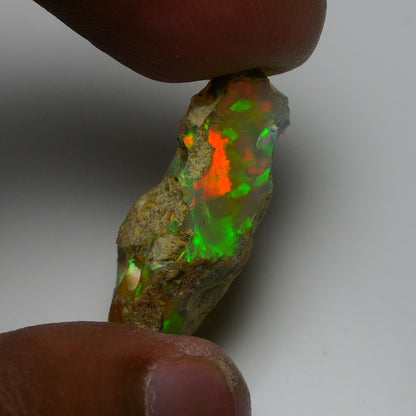 Rare White Opal 15.70 Carats | Natural White Ethiopian Opal Rough - Ready for Cutting & Jewelry!