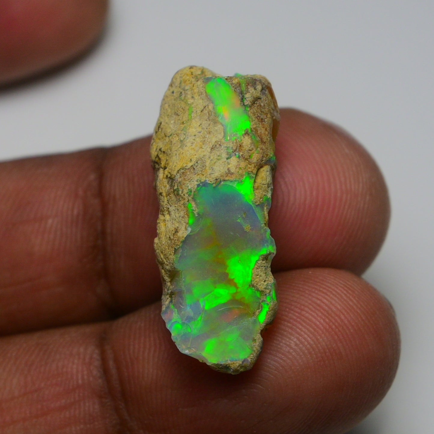 Rare White Opal 15.70 Carats | Natural White Ethiopian Opal Rough - Ready for Cutting & Jewelry!
