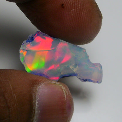 Rare Black Opal 13.10 Carats | Natural Black Ethiopian Opal Rough - Ready for Cutting & Jewelry!