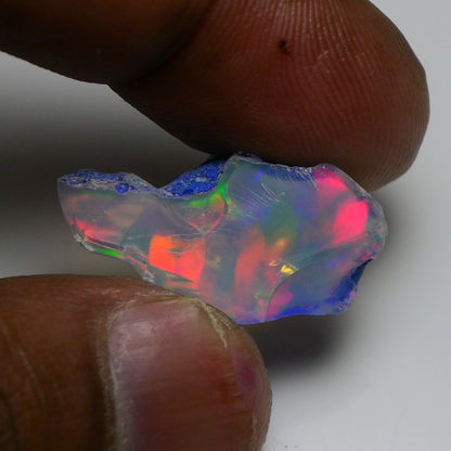 Rare Black Opal 13.10 Carats | Natural Black Ethiopian Opal Rough - Ready for Cutting & Jewelry!