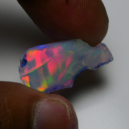 Rare Black Opal 13.10 Carats | Natural Black Ethiopian Opal Rough - Ready for Cutting & Jewelry!