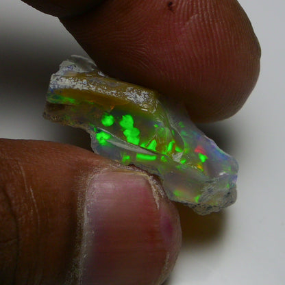 Rare Black Opal 14.05 Carats | Natural Black Ethiopian Opal Rough - Ready for Cutting & Jewelry!