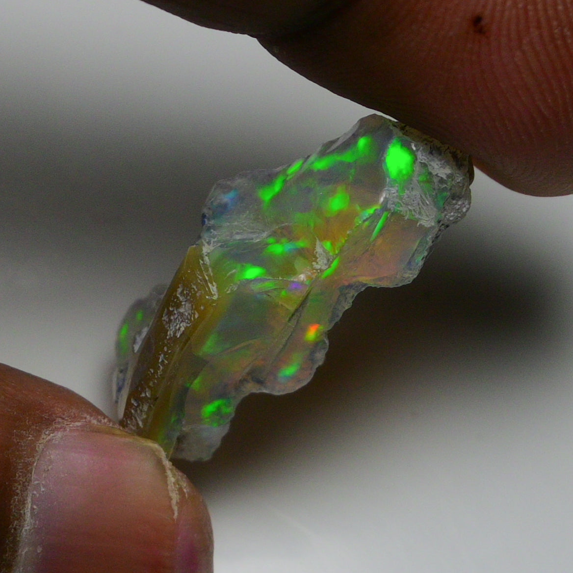 Rare Black Opal 14.05 Carats | Natural Black Ethiopian Opal Rough - Ready for Cutting & Jewelry!