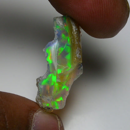Rare Black Opal 14.05 Carats | Natural Black Ethiopian Opal Rough - Ready for Cutting & Jewelry!