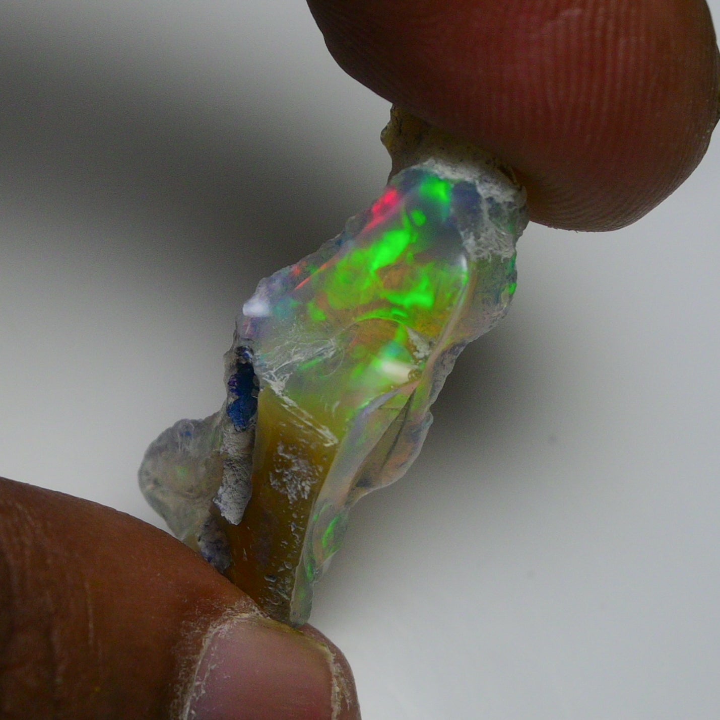Rare Black Opal 14.05 Carats | Natural Black Ethiopian Opal Rough - Ready for Cutting & Jewelry!