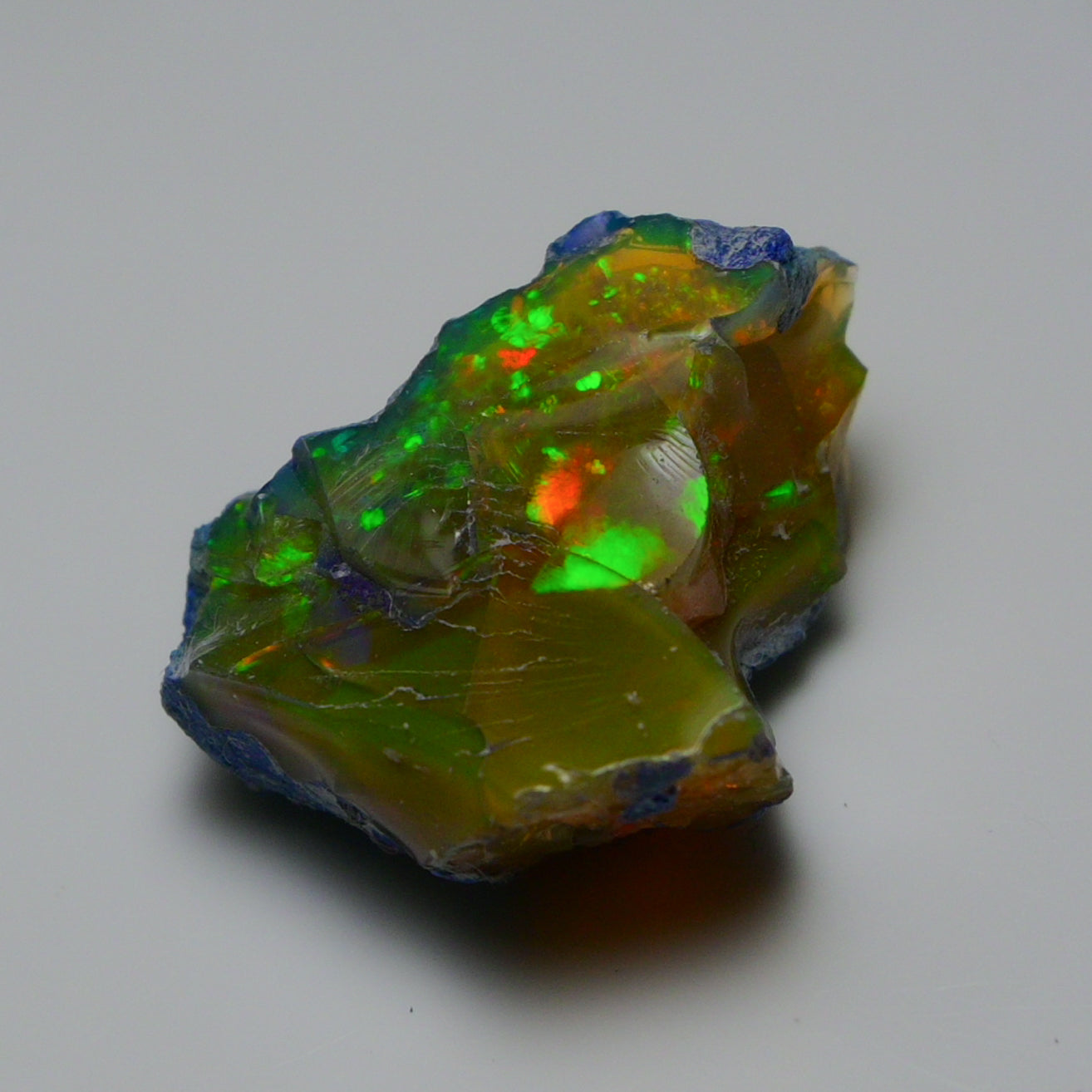 Rare Black Opal 20.80 Carats | Natural Black Ethiopian Opal Rough - Ready for Cutting & Jewelry!