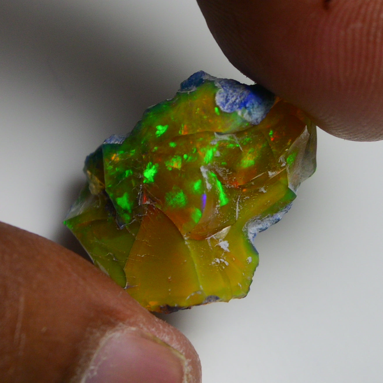 Rare Black Opal 20.80 Carats | Natural Black Ethiopian Opal Rough - Ready for Cutting & Jewelry!