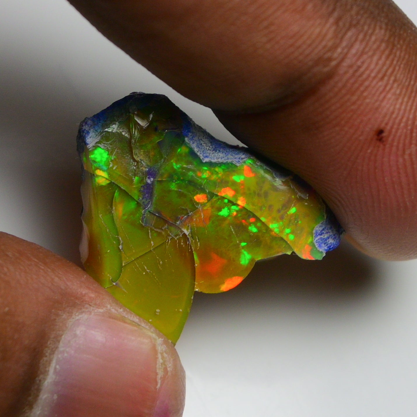 Rare Black Opal 20.80 Carats | Natural Black Ethiopian Opal Rough - Ready for Cutting & Jewelry!