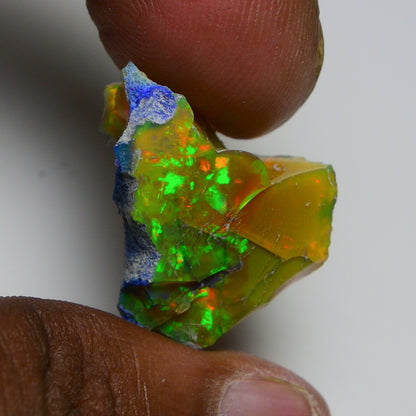 Rare Black Opal 20.80 Carats | Natural Black Ethiopian Opal Rough - Ready for Cutting & Jewelry!