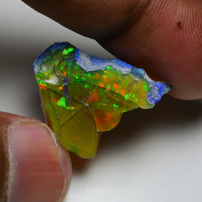 Rare Black Opal 20.80 Carats | Natural Black Ethiopian Opal Rough - Ready for Cutting & Jewelry!