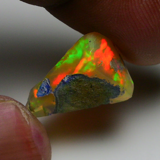 Rare Black Opal 7.55 Carats | Natural Black Ethiopian Opal Rough - Ready for Cutting & Jewelry!