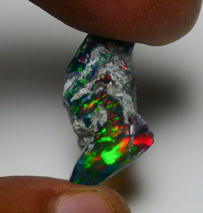 Black Opal 10.00 Carats | Natural Black Ethiopian Opal Rough - Ready for Cutting & Jewelry!
