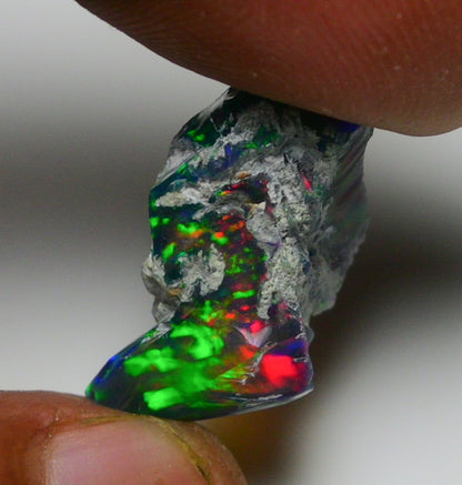 Black Opal 10.00 Carats | Natural Black Ethiopian Opal Rough - Ready for Cutting & Jewelry!