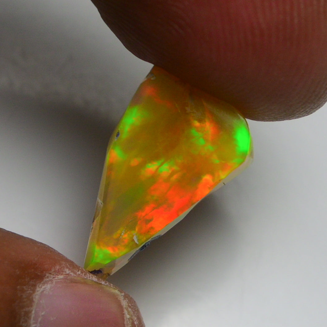 Rare Black Opal 7.55 Carats | Natural Black Ethiopian Opal Rough - Ready for Cutting & Jewelry!