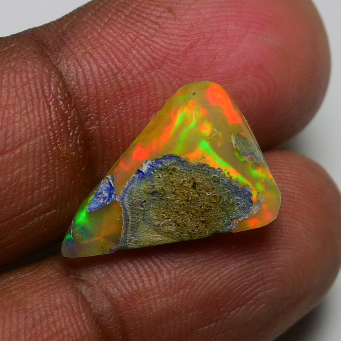 Rare Black Opal 7.55 Carats | Natural Black Ethiopian Opal Rough - Ready for Cutting & Jewelry!