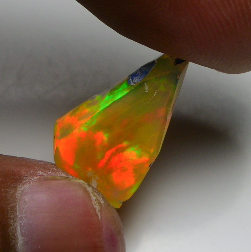Rare Black Opal 7.55 Carats | Natural Black Ethiopian Opal Rough - Ready for Cutting & Jewelry!