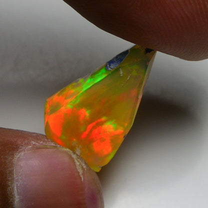Rare Black Opal 7.55 Carats | Natural Black Ethiopian Opal Rough - Ready for Cutting & Jewelry!