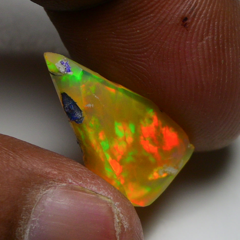 Rare Black Opal 7.55 Carats | Natural Black Ethiopian Opal Rough - Ready for Cutting & Jewelry!