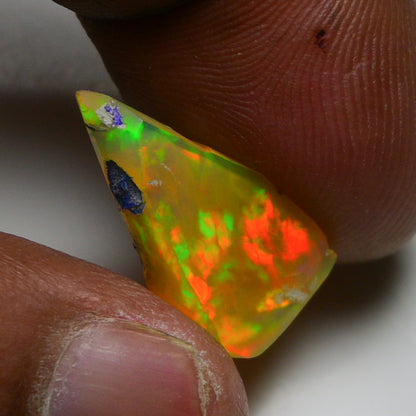 Rare Black Opal 7.55 Carats | Natural Black Ethiopian Opal Rough - Ready for Cutting & Jewelry!
