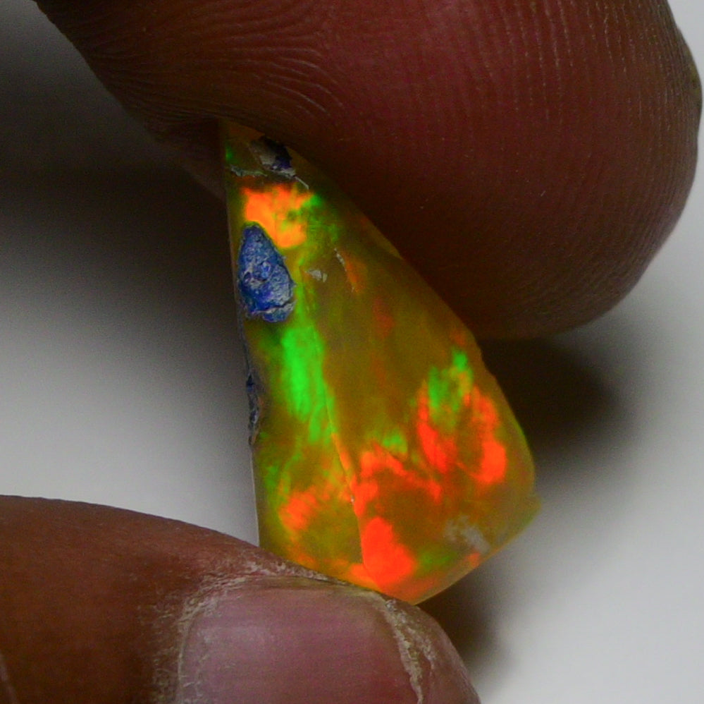 Rare Black Opal 7.55 Carats | Natural Black Ethiopian Opal Rough - Ready for Cutting & Jewelry!