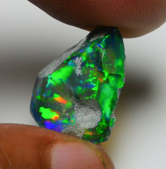 Black Opal 10.20 Carats | Natural Black Ethiopian Opal Rough - Ready for Cutting & Jewelry!