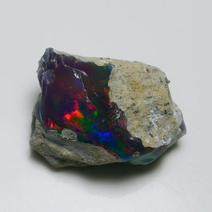 Black Opal 26.20 Carats | Natural Black Ethiopian Opal Rough - Ready for Cutting & Jewelry!